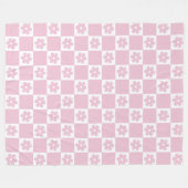 Couverture Polaire Motif à fleurs roses (Devant (Horizontal))