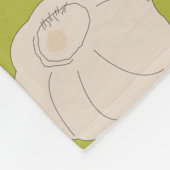 Couverture Polaire Motif à l'ail - Cloches et ampoules à l'ail (Coin)