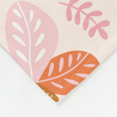 Couverture Polaire Motif à papillon rose orange mignon (Coin)