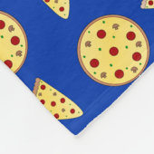 Couverture Polaire Motif à pizza bleue (Coin)