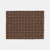 Couverture Polaire Motif à plaid bleu et rouge rustique (Devant (Horizontal))