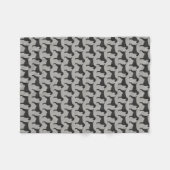 Couverture Polaire Motif à poils durs allemand de silhouettes (Devant (Horizontal))