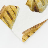 Couverture Polaire Motif à points polka de poupée de saucisse (Coin)