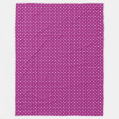 Couverture Polaire Motif à pois violets (Devant)