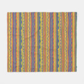 Couverture Polaire Motif à rayures colorées (Devant (Horizontal))