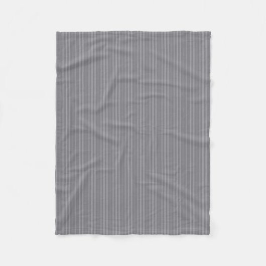 Couverture Polaire Motif à rayures grises verticales (Devant)