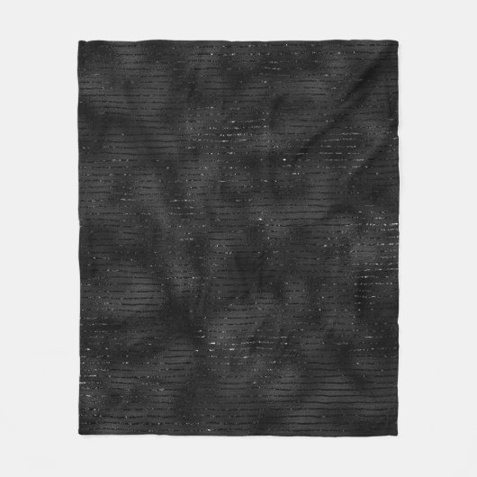 Couverture Polaire Motif à rayures noir et parties scintillant (Devant)