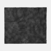 Couverture Polaire Motif à rayures noir et parties scintillant (Devant (Horizontal))