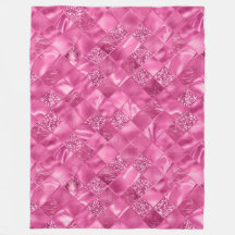 Motif à tissage Carré rose chaud