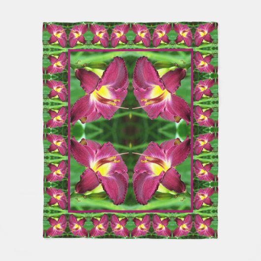 Couverture Polaire Motif Abstrait (Devant)