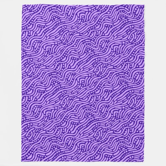 Couverture Polaire Motif Abstrait 110523 - Tons de pourpre (Devant)