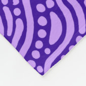 Couverture Polaire Motif Abstrait 110523 - Tons de pourpre (Coin)