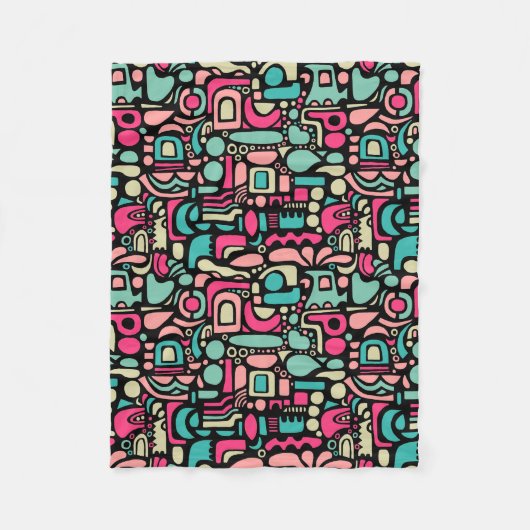 Couverture Polaire Motif Abstrait 210515 (Devant)
