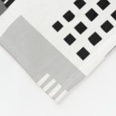 Couverture Polaire Motif Abstrait 280817 - Tons de gris (Coin)