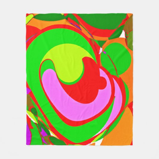 Couverture Polaire Motif Abstrait aléatoire (Devant)