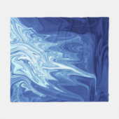Couverture Polaire Motif abstrait aquarelle (Devant (Horizontal))