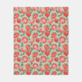 Couverture Polaire Motif abstrait avec la tomate (Devant)