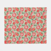 Couverture Polaire Motif abstrait avec la tomate (Devant (Horizontal))