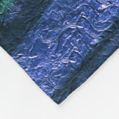 Couverture Polaire motif Abstrait, bleu et vert, texture (Coin)