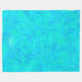 Couverture Polaire Motif Abstrait Bleu Turquoise (Devant (Horizontal))