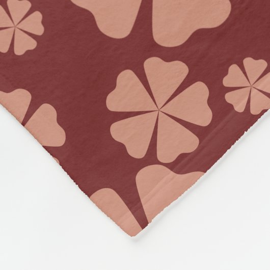Couverture Polaire Motif Abstrait Brown à la boue (Coin)