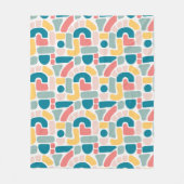 Couverture Polaire Motif Abstrait coloré (Devant)