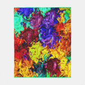 Couverture Polaire Motif Abstrait coloré (Devant)