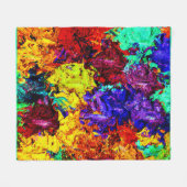 Couverture Polaire Motif Abstrait coloré (Devant (Horizontal))