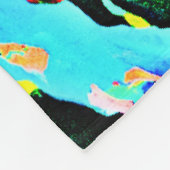 Couverture Polaire Motif Abstrait coloré (Coin)