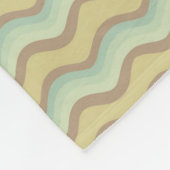 Couverture Polaire motif abstrait coloré, vagues (Coin)