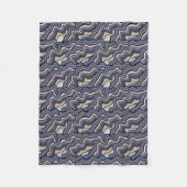Couverture Polaire Motif Abstrait cool Digital Rock (Devant)