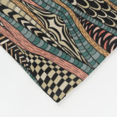 Couverture Polaire Motif abstrait dans le style ethnique (Coin)