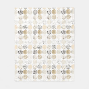 Couverture Polaire Motif abstrait de cercle de neutre