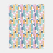 Couverture Polaire Motif abstrait de forme d'aquarelle (Devant)