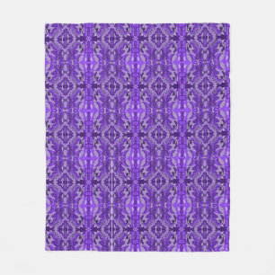 Couverture Polaire Motif Abstrait Diamond-y violet