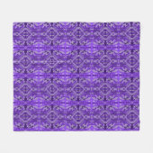 Couverture Polaire Motif Abstrait Diamond-y violet (Devant (Horizontal))