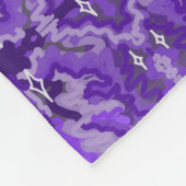Couverture Polaire Motif Abstrait Diamond-y violet (Coin)