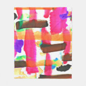 Couverture Polaire Motif Abstrait dynamique dans l'art (Devant)
