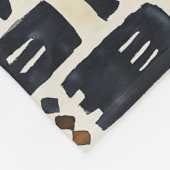 Couverture Polaire Motif Abstrait en tissu de boue (Coin)