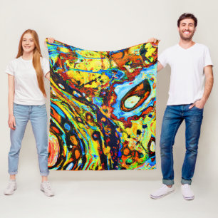 Couverture Polaire Motif Abstrait exceptionnel