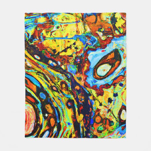 Couverture Polaire Motif Abstrait exceptionnel (Devant)