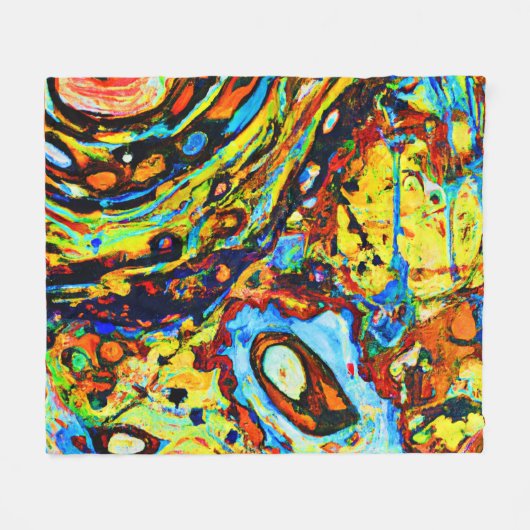 Couverture Polaire Motif Abstrait exceptionnel (Devant (Horizontal))