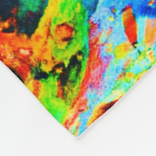 Couverture Polaire Motif Abstrait exceptionnel (Coin)