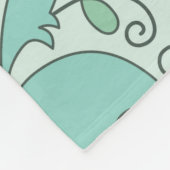 Couverture Polaire Motif Abstrait fleuri sans soudure (Coin)