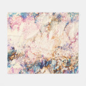 Couverture Polaire Motif Abstrait Fluid de marbre (Devant (Horizontal))