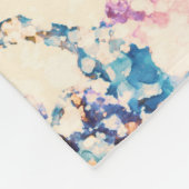 Couverture Polaire Motif Abstrait Fluid de marbre (Coin)