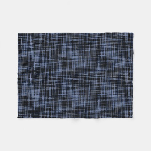 Couverture Polaire Motif Abstrait gris noir (Devant (Horizontal))