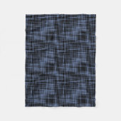 Couverture Polaire Motif Abstrait gris noir (Devant)
