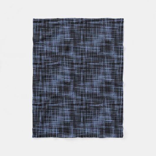 Couverture Polaire Motif Abstrait gris noir (Devant)