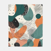 Couverture Polaire Motif Abstrait minimal sans fil - géométrique (12) (Devant)